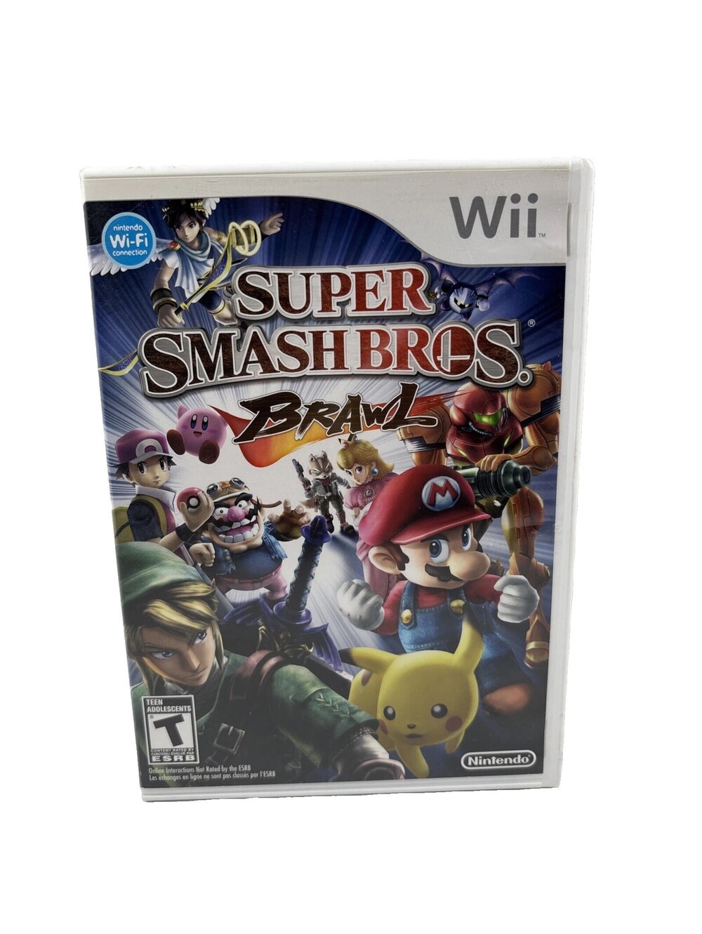 Super Smash Bros Brawl Nintendo Wii Complete w/ Manual CIB Tested